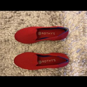 Rothys dark red loafer
